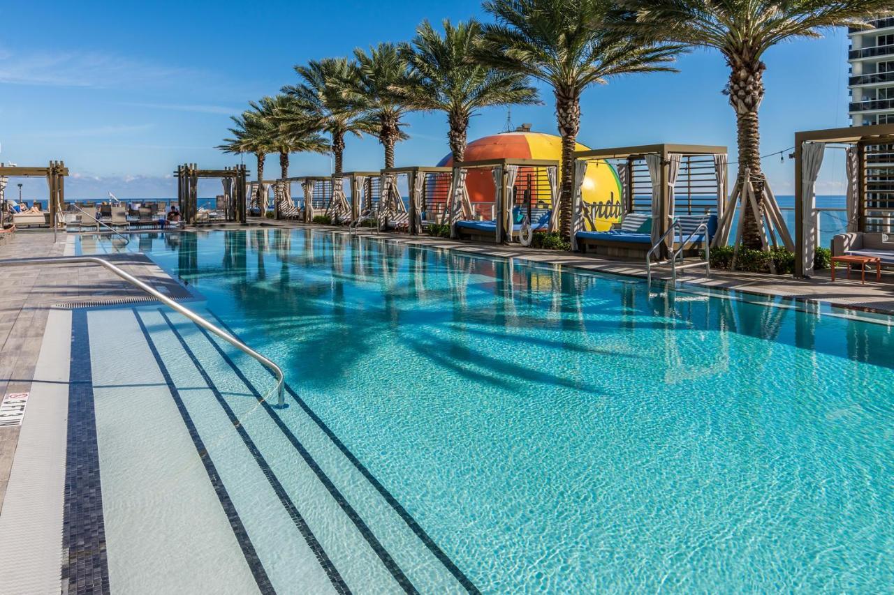 The Ultimate Resort: Beachfront 2BR with Ocean View & Rooftop Amenities Hollywood Exterior photo
